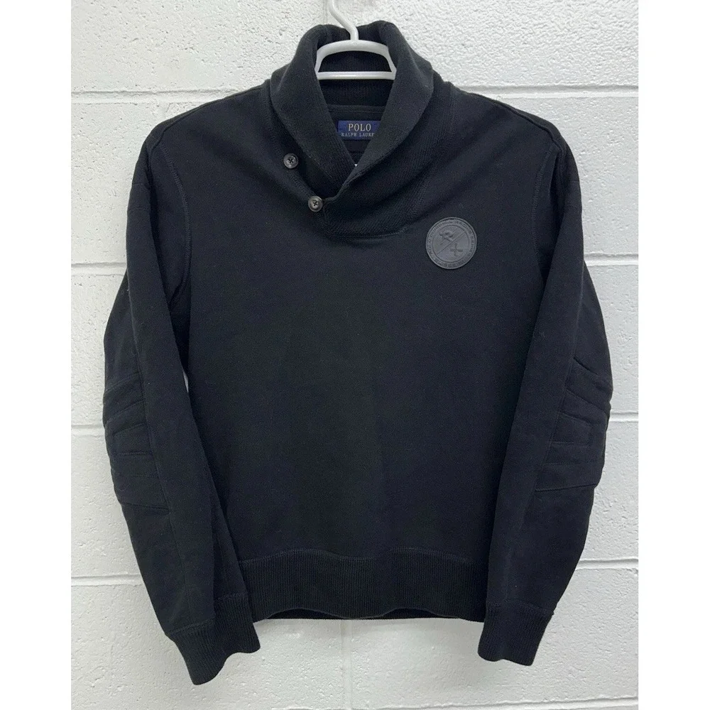 POLO Ralph Lauren Cowichan Pullover Black Sweatshirt / Men's Small‎